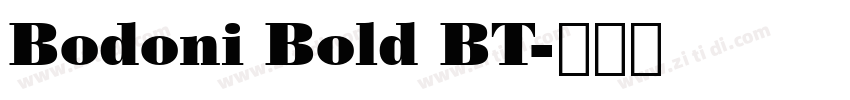 Bodoni Bold BT字体转换 Bodoni Bold BT字体转换